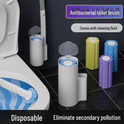 Одноразовый настенный туалетный ершик для легкой замены и очистки без мытья