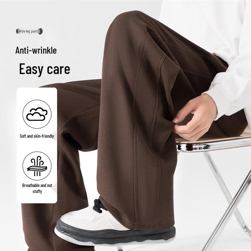 Baleno Men's Waffle Straight Leg Casual Pants