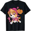 Футболка Paw Patrol Скай Прыгающая, Унисекс, Маленький размер, Черный, Короткий рукав, Классический крой, Футболка, Для детей
