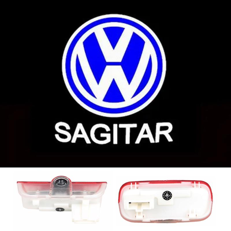 2pcs Car Door Welcome Lights LED Lamp for VOLKSWAGEN VW R LINE Rline Golf Tiguan CC Touareg Jetta Passat T-ROC Sharan Touran Bu2 wzpc7