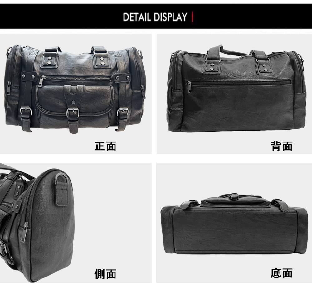 Бостонская ПУ Сумка-Тоут На Плечо Большая На Плечо Кроссбоди A4 Деловая Унисекс [LEOLEO] Сумка, Кожа, Сумка, Мужская, Сумка, Вместимость, Многофункциональная, Сумка, Сумка,