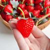 10 шт. Красный Пластиковый Клубничный Фрукт Симуляция ПВХ Модель Клубники Домашний Праздничный Декор Вечеринка DIY Фото Реквизит