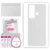apgo Protective Skin Sticker for the Back Compatible with Tecno Pova Neo, Wrap Film, Foil, Vinyl - Pattern Transparent Carbon