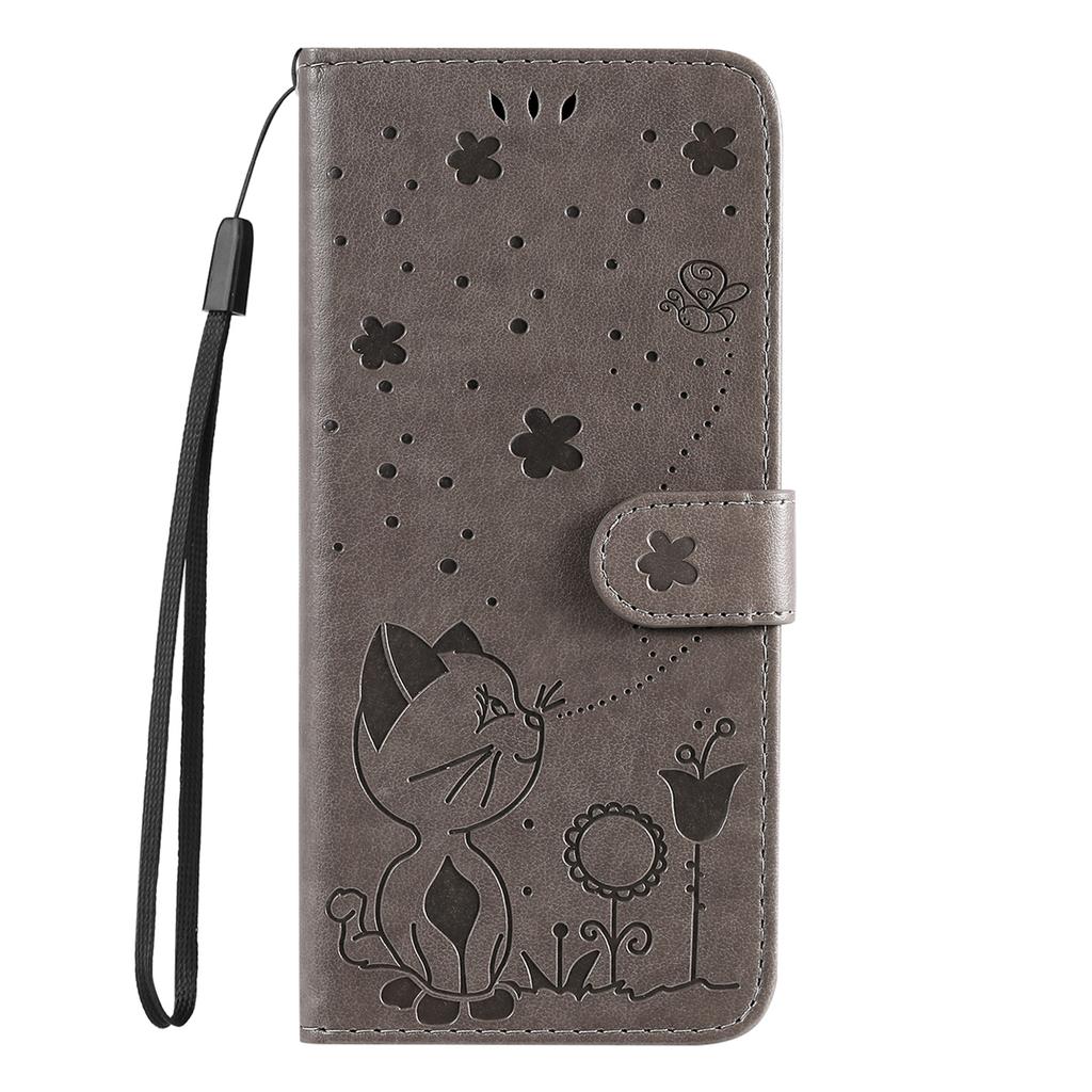 For Samsung Galaxy A36 5G Leather Wallet Case Cat Bee Pattern Phone Cover Stand