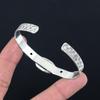 Gift For Her 925 Silver Natural Spider Web Jasper Gemstone Bangle Adjustable