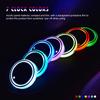 LED Cup Holder Lights Car Coasters with 7 Colors Changing Light USB Charging Car Rear Windshield Decorative Light