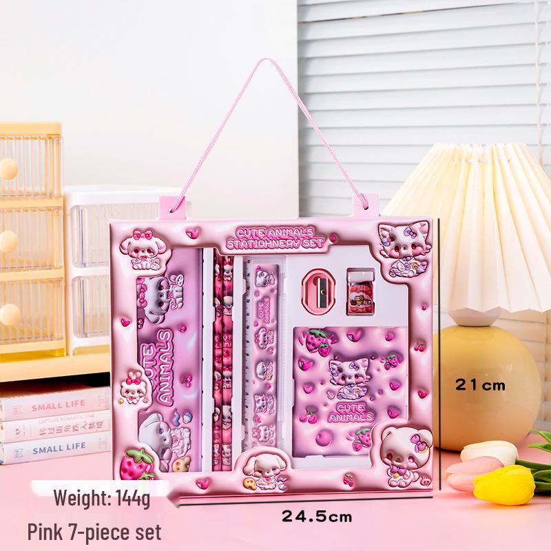 Children's Day Prize: 10-Piece Stationery Set for Students and Kindergarten Birthday Gift