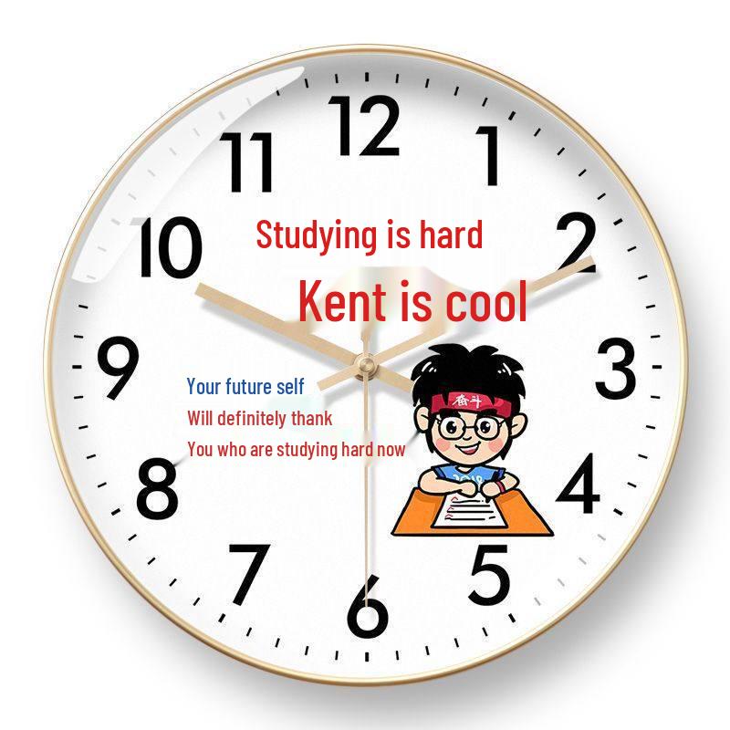 Radio-Controlled School Wall Clock for Classroom and Children's Bedroom