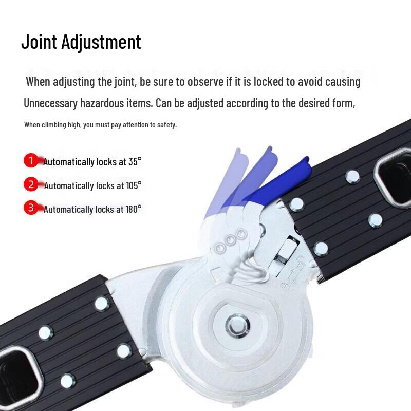 Jundingying Aluminum Alloy Convertible Telescopic Ladder