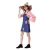 Halloween Wizard of Oz Drama Costume New Scarecrow Plaid Patch Dress Parent-child Set