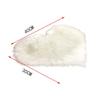 Bedroom Decorative Faux Wool Heart Shaped Carpet Chair Cover Floor Mats Sofa Cushion Seat Pad