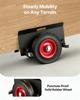 Panel Dolly, 453.6 kg Load Capacity, Drywall Mover with 25 cm Rubber Wheels Fits Different Terrain, Adjustable Clamp Panel Cart for Steel Panels,