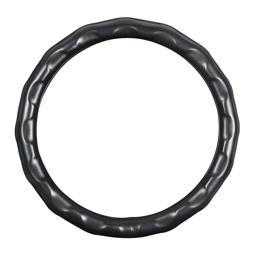 Чехлы на руль автомобиля Воздухопроницаемые Противоскользящие Искусственная овчина ультратонкие впитывающие пот рулевые колеса Аксессуары для автомобилей