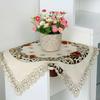 Tablecloth Lace Party Receptions Satin Cover Decoration Dining Embroidered