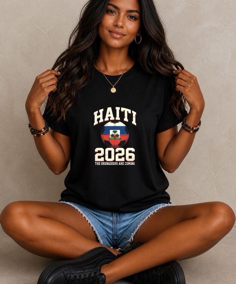 Haiti 2026 The Grenadiers Are Coming Shirt, Haiti Soccer Fan Tee, Haitian Pride T-Shirt, Football Supporter Gift, World Cup 2026