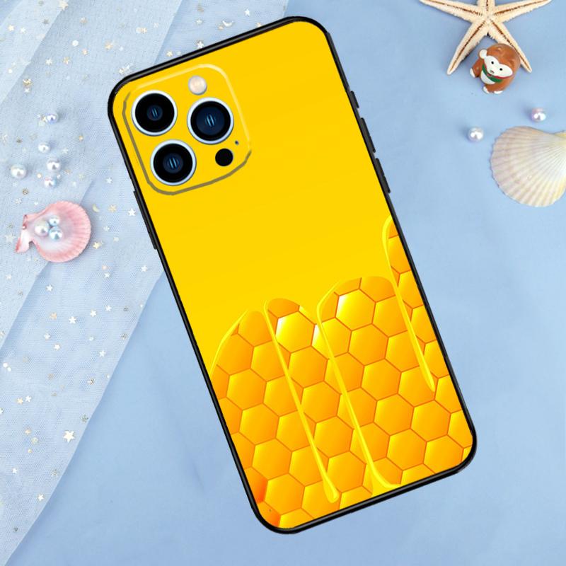 Чехол «Соты Медоносная Пчела» для iPhone 17 Pro Max 16 15 14 13 12 11 Pro Max Plus 12 13 Mini 16e 17 Air Задняя крышка