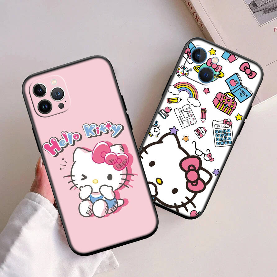 Cute Hello kitty New Phone Case for Samsung S20 S21 S22 S23 S24 FE Ultra Plus Lite S21S A07 A17 A36 A37 A55 A57 F06 F16 M06 M16 M56