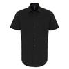 Mens Poplin Stretch Short-Sleeved Shirt