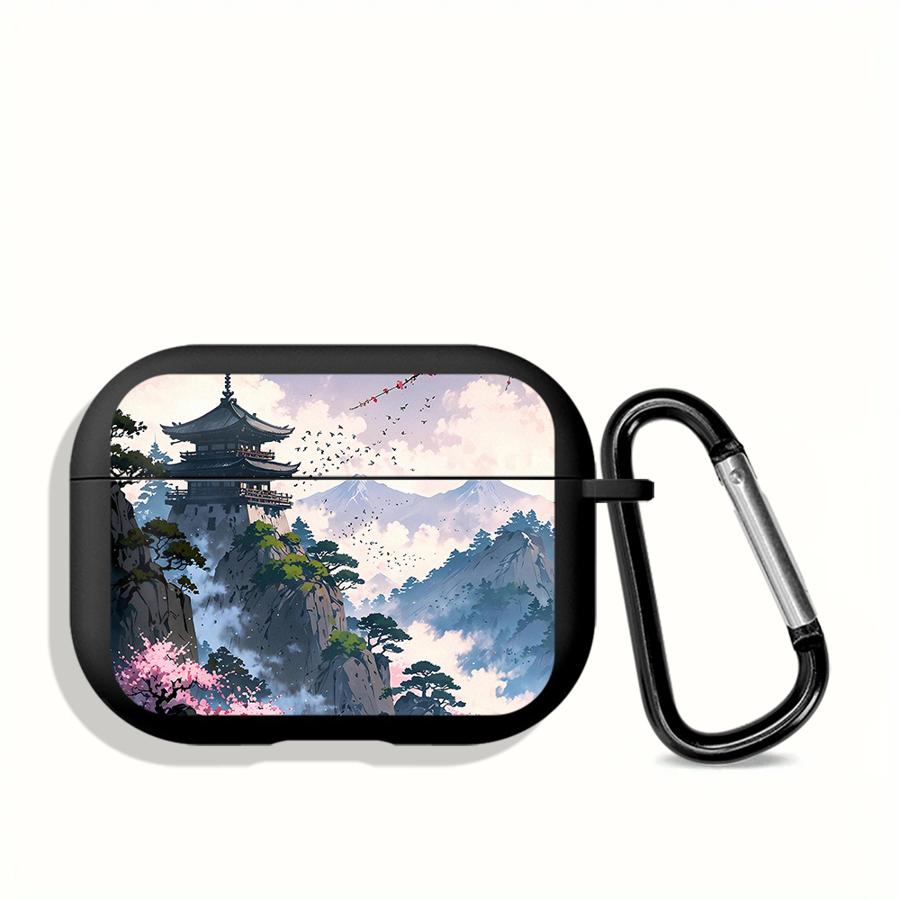 Японский горный пейзаж Чехол для Airpods 3 Pro3 1 2 Pro Pro2 4 Чехлы для наушников Обложка