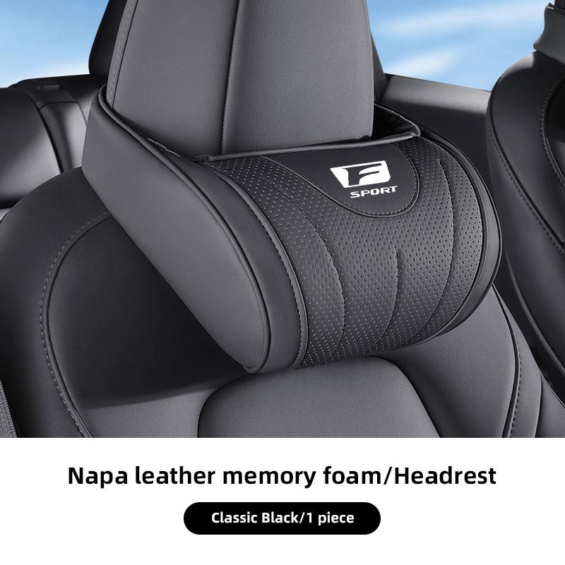 DJSZ3 Car Headrest Neck Pillow Auto Seat Cushion Waist Pillow Set For Lexus F SPORT ES RX NX LS UX LM LX GX LC RZ IS CT GS RC HS LBX