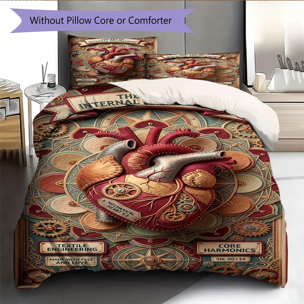 Light Content Bedding Quilt Set Quilt Cover Pillowcase Home Decoration Birthday Gift (1 * duvet cover + 2 * pillowcase, without core)