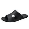5213 Men'S Shoes Cool Slippers Open-Toed Leather Surface Summer Outdoor Sports Leisure Beach Sandals Large Size Slippers Tide