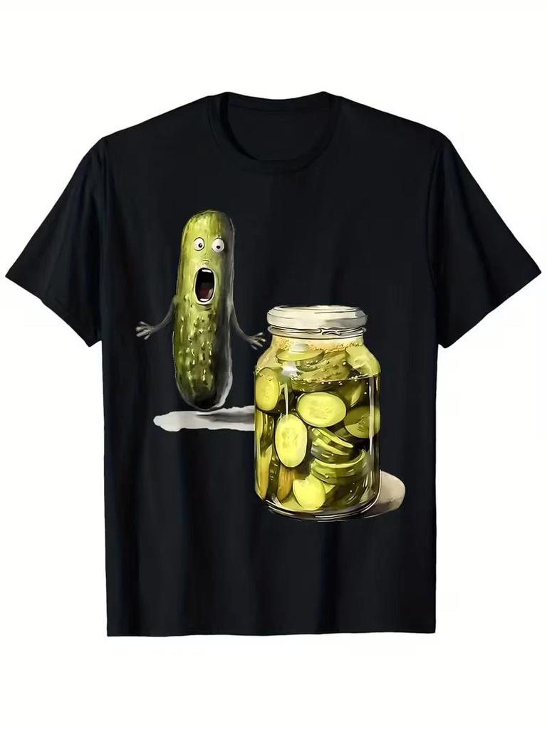 Of Sliced Pickles T-Shirt, Fashionable Short-Sleeved Comfortable And Versatile S