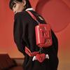 Fila Оригинальная Коробка Маленькая Сумка Через Плечо Повседневная Мода Личность Модная Универсальная PU Сумка Через Плечо Женские сумки Легендарный-Красный F13W519172FRD