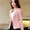 Slim Fit Blazers for Women Long Sleeve Casual Suits Jacket Solid Color Black White Office Lady Suit Blazer 3XL