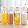 600ml Plastic Kettle Portable Travel Water Bottle with Straw Sports Fitness Cup Smiple Lemon Juice Fat Cup Adult Universal Cup
