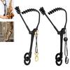 Saxophone Shoulder Harness Adjustable Sax Double Shoulder Neck Strap with Metal Swivel Hook for Saxophone Baritone Clarinet