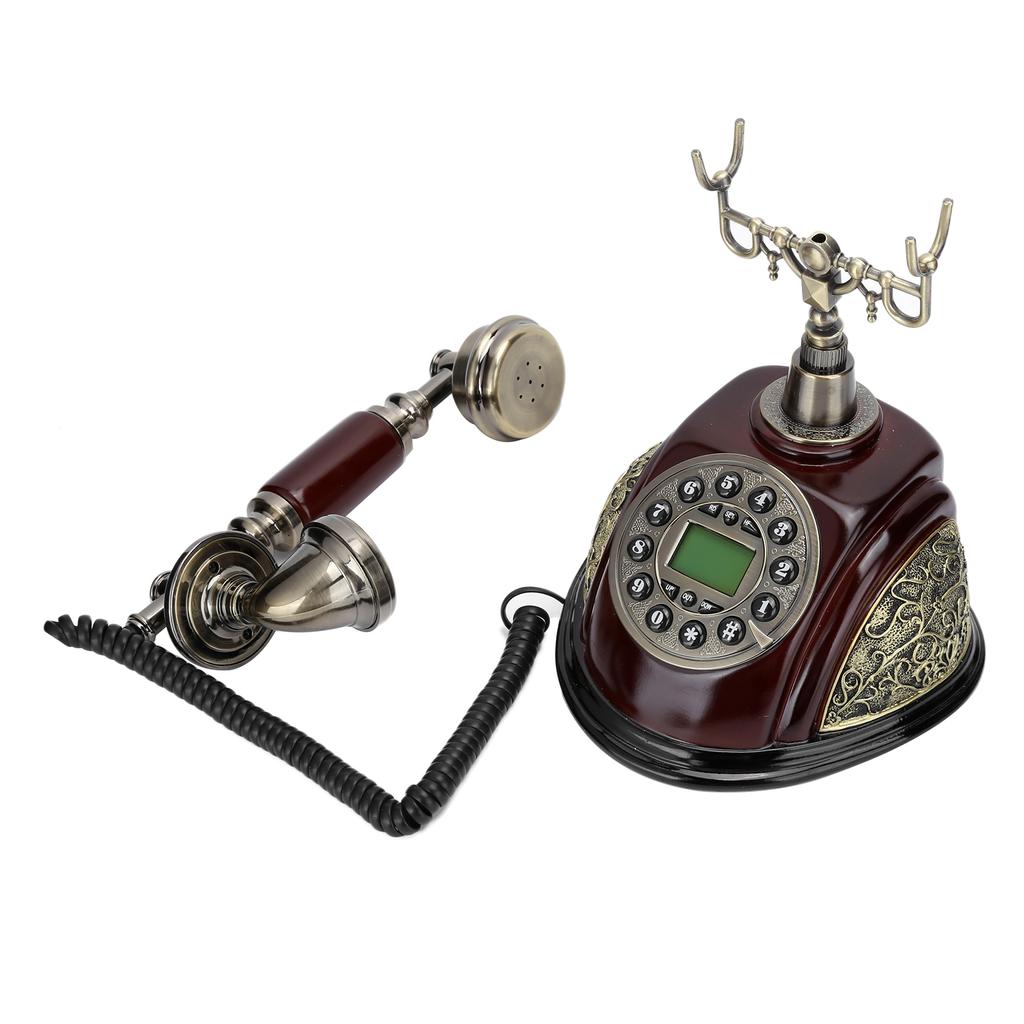 CTN8028 Винтажный настольный телефон Многофункциональный стационарный телефон ABS с функцией повторного набора номера Flash