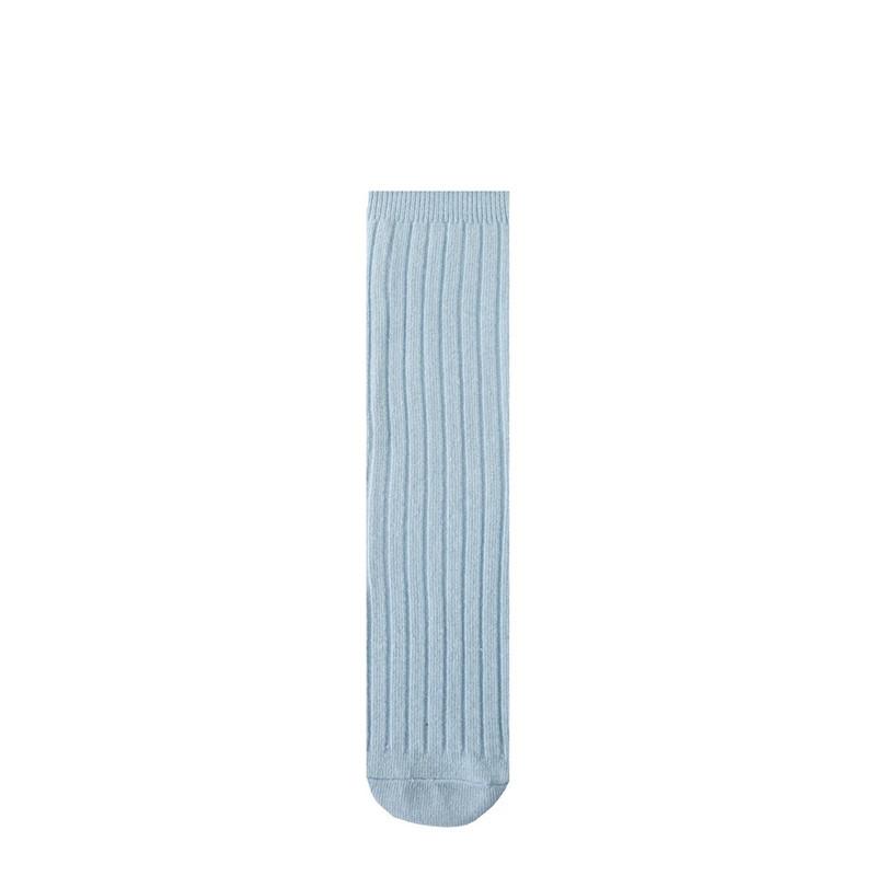 Soft Cotton Ribbed Knee High Socks for Baby Toddler Kids Breathable Solid Long Leg Warmers for Newborn Boys and Girls
