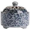 Blue & White Incense Burner: Aromatherapy Coil & Agarwood Fumigation, Indoor Sandalwood Burner, Creative Home Ornament.