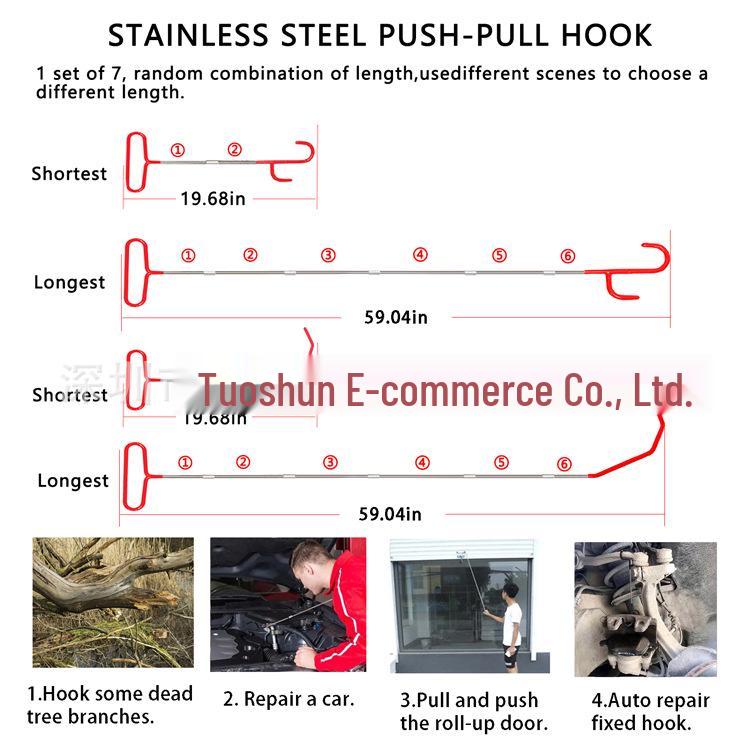 Инструмент для зацепления и аварийный набор для ремонта дверей автомобиля-автодома с пятым колесом