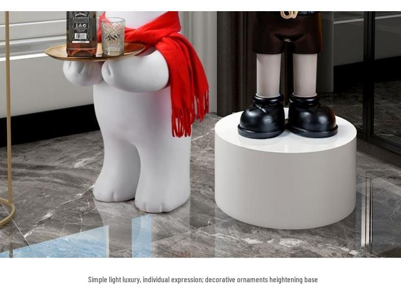 Bearbrick Figurine Round Riser Display Stand Cylinder Platform