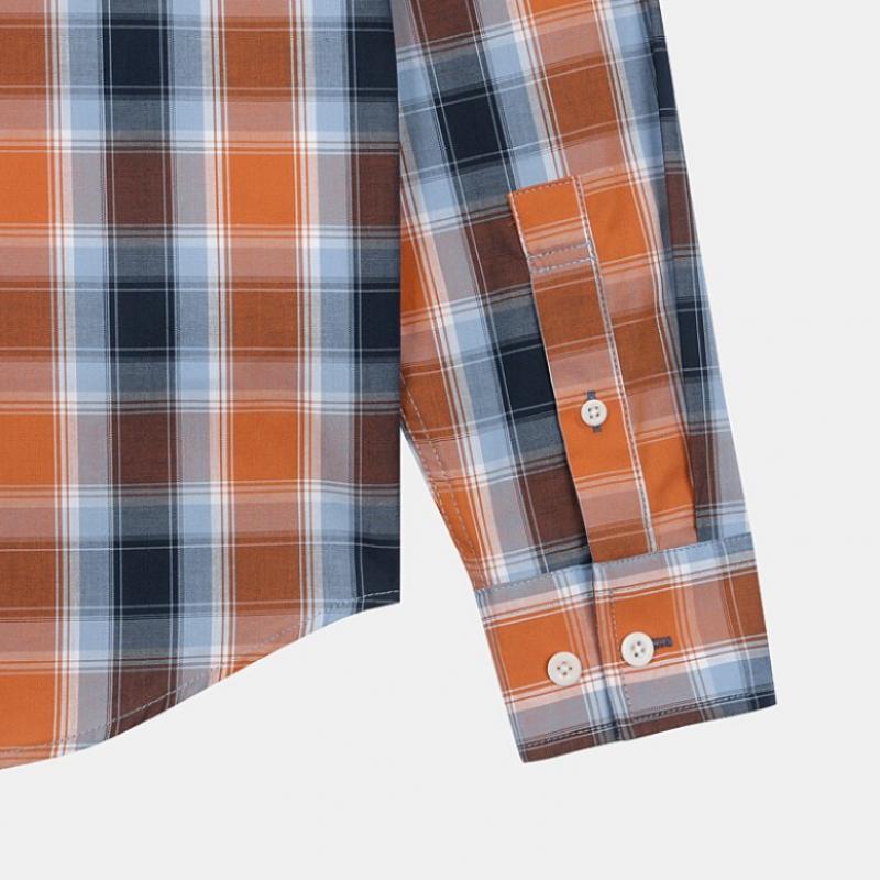  Nepa Nepa Мужская хлопковая рубашка в клетку с длинным рукавом 7k11542