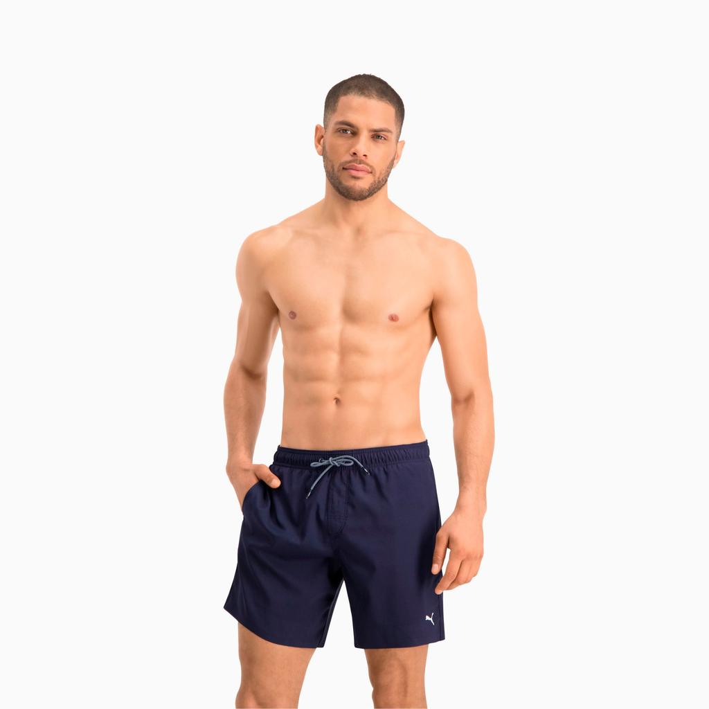 Men's swimming trunks Puma SWIM MEDIUM LENGTH navy blue 90766001 r M