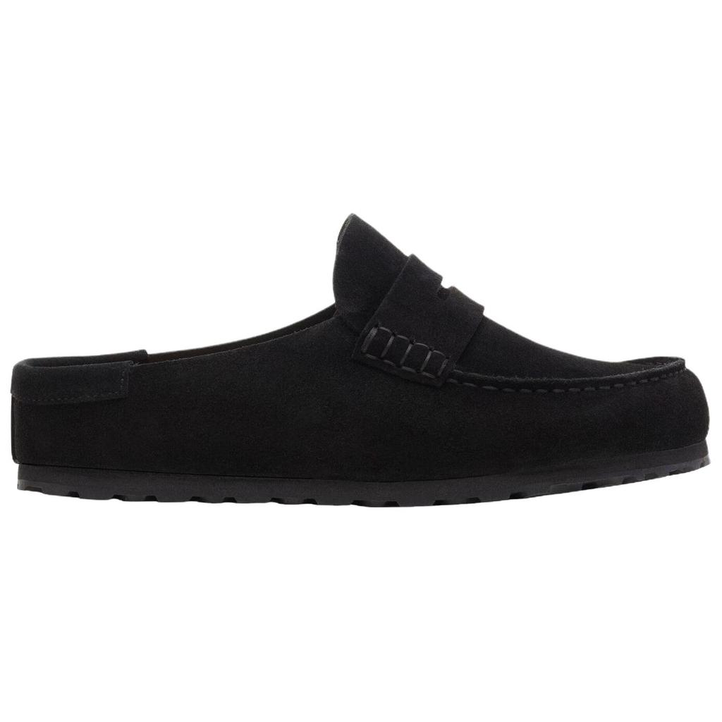 Birkenstock Неаполь Резиновая подошва Без специальных функций Закрытый носок Тапочки Унисекс Черный Узкие 1030813