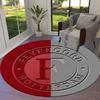 Feyenoord Round Area Rug,Carpet Rug for Living Room Bedroom Sofa Playroom Decor,Non-slip Floor Mat