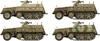 Das Werk scale German Plastic Model Kit Molded in Color 1/35 le.SPW Sd.Kfz.250/1 Ausf.B (Neu) Half-Track USCDW35029,