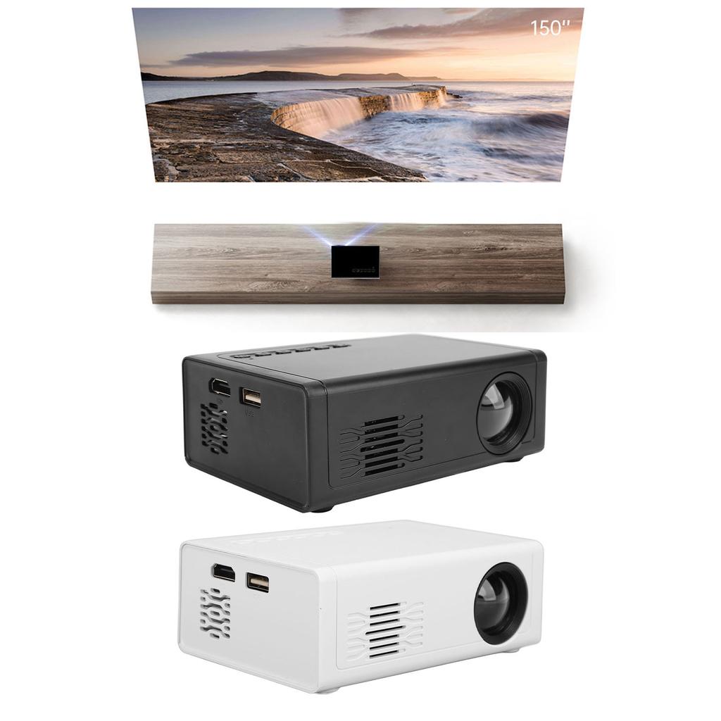 Портативный проектор 1080P HD USB Movie Video Projector с HD Multimedia Interface Пульт дистанционного управления для