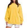 Unisex Oversized Casual Hoodie Pullover Sweatshirt Plain Color Streetwear Long Sleeve