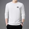 Autumn New Men's Long-sleeved T-shirts for Young and Middle-aged Korean Style Casual, Trendy and Comfortable Round-neck Printed Sweatshirts