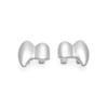 2Pcs/Set Halloween Gift Hip-Hop Tooth Grills Gold Silver Color Fangs Dental Grills  for Women Men