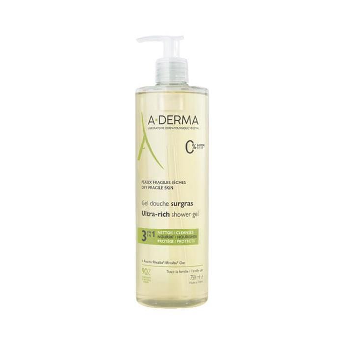 A-Derma Les Indispensables Гель для душа сверхпитательный 750 мл