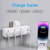 6-in-1 Cube Electrical Extender Outlet Power Adaptor PD3.0 20W USB Wall Charger Household Multi Plug Extension Socket