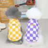 Plaid Fleece Two-Legged Pet Clothes for Japanese & Korean Winter - Bichon, Teddy Styles