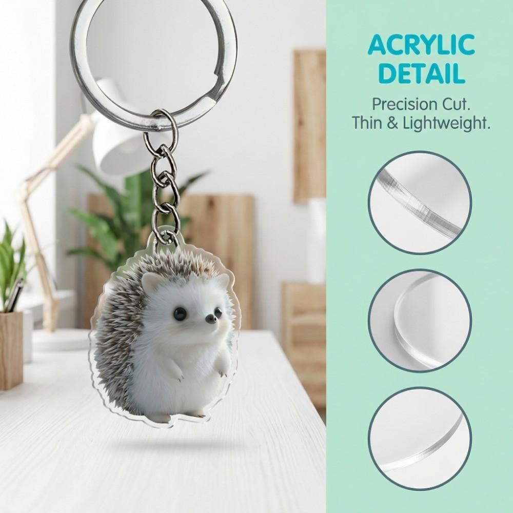 Mini Cat Keychain Cute Hanging Ornament Keyring Cat Acrylic Pendant Girls Women