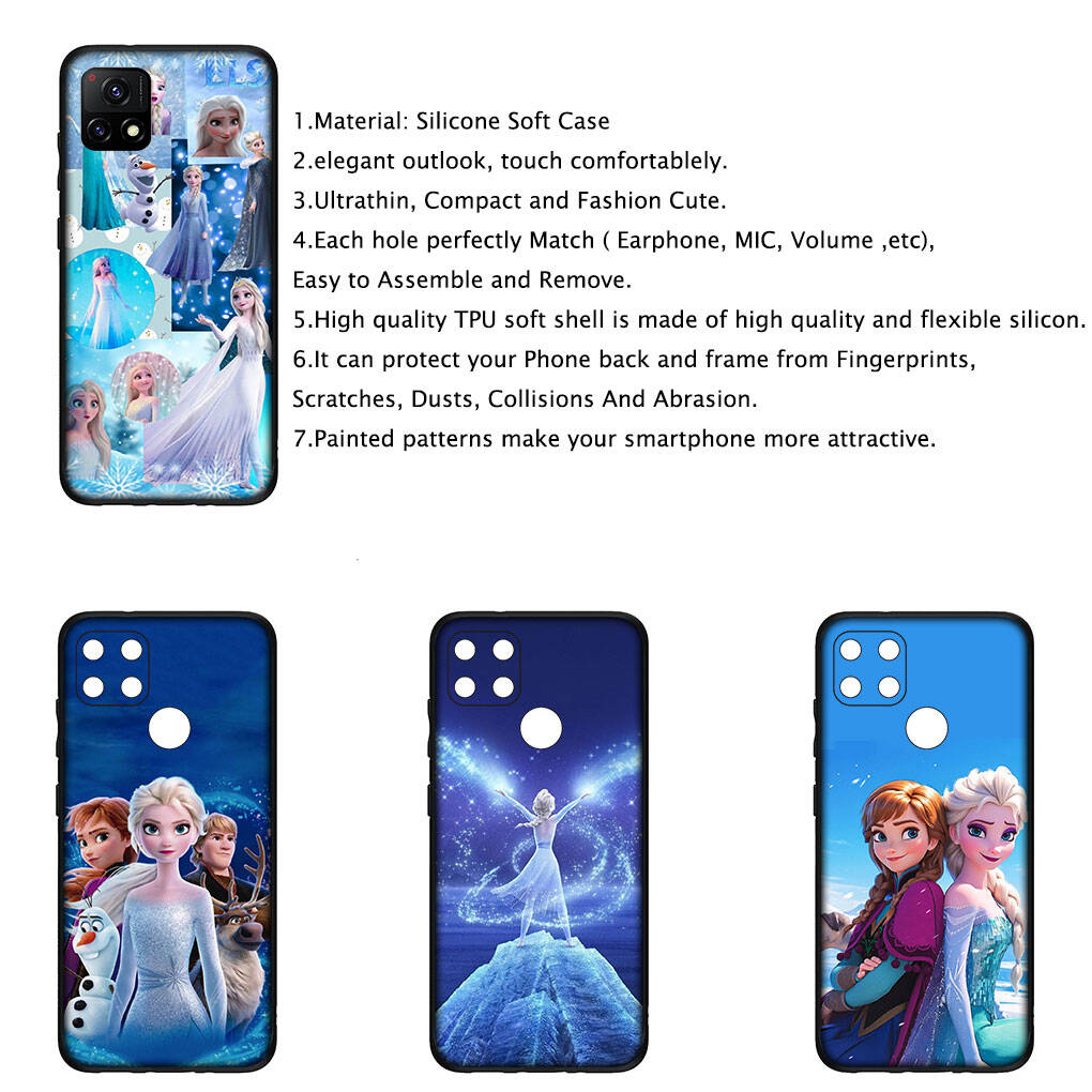 for Motorola Moto Edge 70 60 50 G54 G05 G86 Samsung Galaxy S25 iPhone 17 16 15 Xiaomi Redmi Note 14 13 Pro Max Phone Case Anime Elsa Anna Olaf Cover